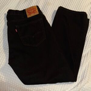 Levi's 505 Men's Black Straight Jeans